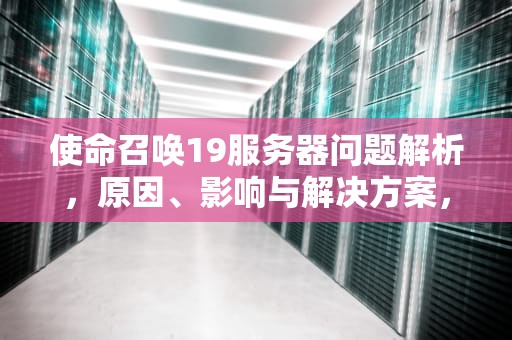 使命召唤19服务器问题解析，原因、影响与解决方案，使命召唤9服务器