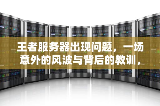 王者服务器出现问题，一场意外的风波与背后的教训，王者服务器出现问题怎么解决