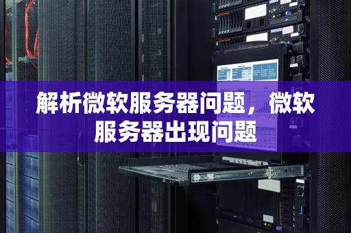 解析微软服务器问题，微软服务器出现问题