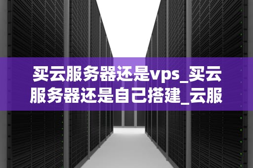 买云服务器还是vps_买云服务器还是自己搭建_云服务器与VPS：选择最适合你的虚拟化解决方案