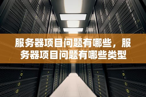 服务器项目问题有哪些，服务器项目问题有哪些类型