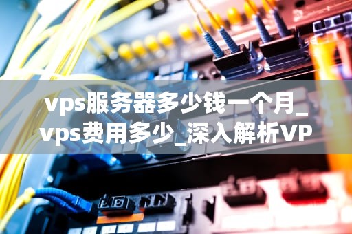 vps服务器多少钱一个月_vps费用多少_深入解析VPS服务器价格及其影响因素