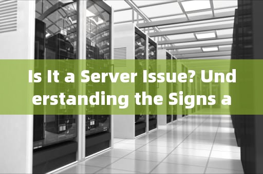 Is It a Server Issue? Understanding the Signs and Solutions，是服务器问题吗英语怎么说
