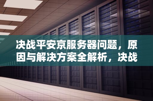决战平安京服务器问题，原因与解决方案全解析，决战平安京服务器问题怎么解决