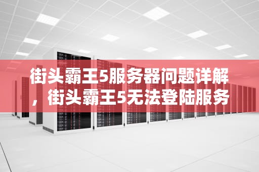 街头霸王5服务器问题详解，街头霸王5无法登陆服务器