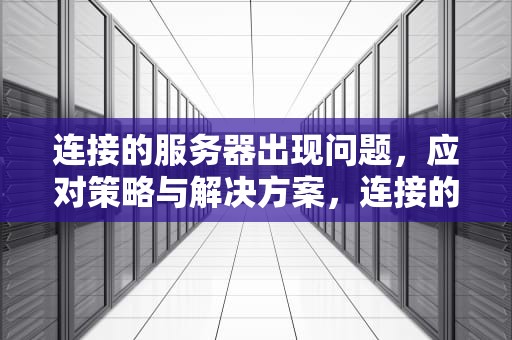 连接的服务器出现问题，应对策略与解决方案，连接的服务器出现问题怎么解决