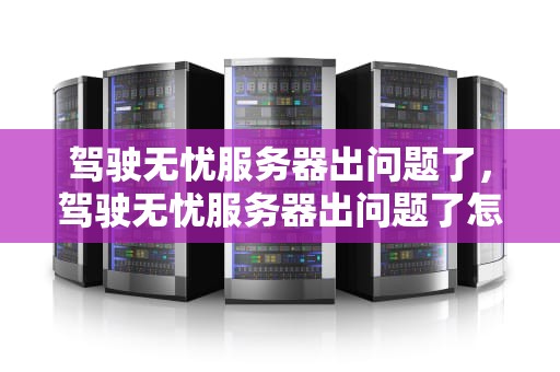 驾驶无忧服务器出问题了，驾驶无忧服务器出问题了怎么处理