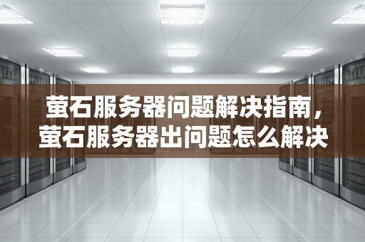 萤石服务器问题解决指南，萤石服务器出问题怎么解决的