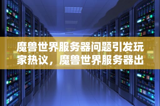 魔兽世界服务器问题引发玩家热议，魔兽世界服务器出问题了吗