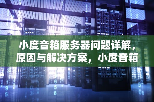 小度音箱服务器问题详解，原因与解决方案，小度音箱 服务器出问题怎么办