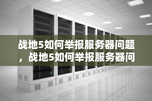 战地5如何举报服务器问题，战地5如何举报服务器问题