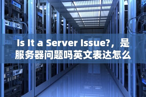 Is It a Server Issue?，是服务器问题吗英文表达怎么说