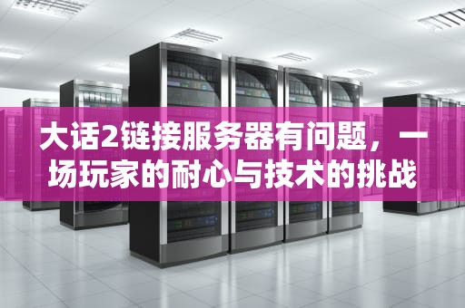 大话2链接服务器有问题，一场玩家的耐心与技术的挑战，大话2链接服务器有问题怎么解决