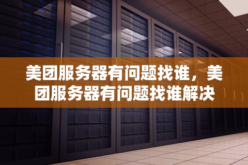 美团服务器有问题找谁，美团服务器有问题找谁解决