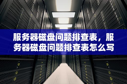 服务器磁盘问题排查表，服务器磁盘问题排查表怎么写