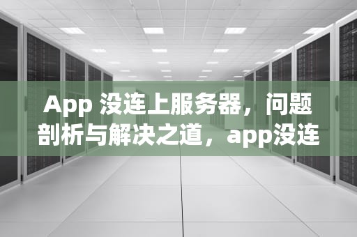 App 没连上服务器，问题剖析与解决之道，app没连上服务器是什么问题吗安全吗