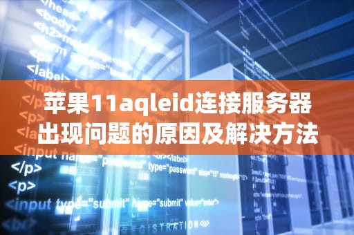 苹果11aqleid连接服务器出现问题的原因及解决方法，苹果11连接服务器时出现问题是什么意思
