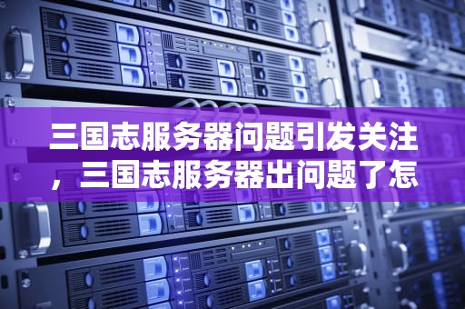三国志服务器问题引发关注，三国志服务器出问题了怎么解决