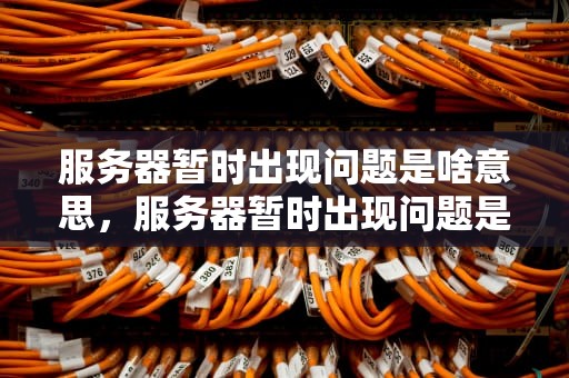 服务器暂时出现问题是啥意思，服务器暂时出现问题是啥意思啊