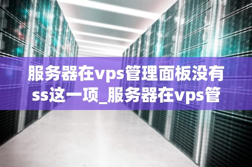 服务器在vps管理面板没有ss这一项_服务器在vps管理面板没有ss这一项功能_服务器在VPS管理面板没有SSH选项的解决方法