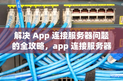 解决 App 连接服务器问题的全攻略，app 连接服务器时出现问题怎么解决呢