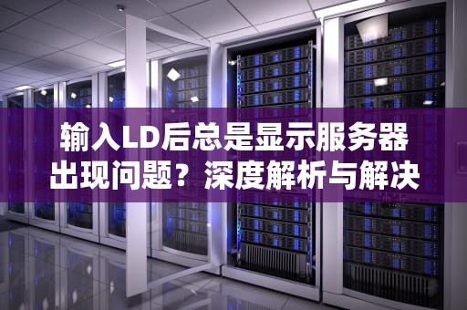 输入LD后总是显示服务器出现问题？深度解析与解决之道，输入id显示服务器出错