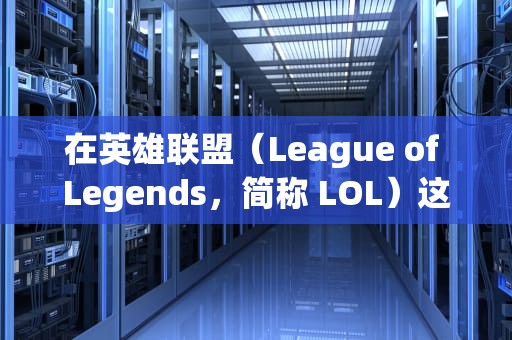 在英雄联盟（League of Legends，简称 LOL）这款热门游戏中，玩家有时会遇到服务器通讯出现问题的情况，这无疑给游戏体验带来了诸多不便。以下将分析该问题出现的原因，lol服务器通讯之间出现问题