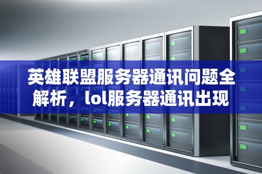 英雄联盟服务器通讯问题全解析，lol服务器通讯出现问题怎么办啊