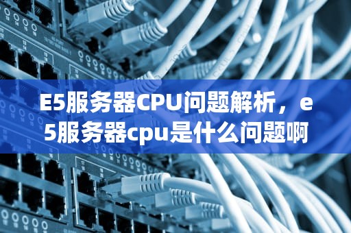 E5服务器CPU问题解析，e5服务器cpu是什么问题啊