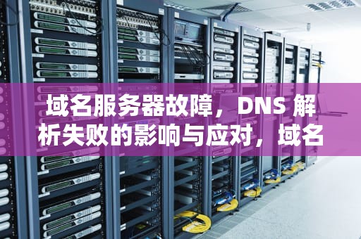 域名服务器故障，DNS 解析失败的影响与应对，域名服务器出现问题 导致dns解析失败怎么办