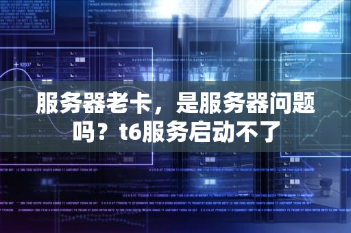 服务器老卡，是服务器问题吗？t6服务启动不了