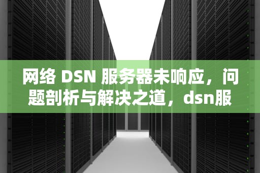 网络 DSN 服务器未响应，问题剖析与解决之道，dsn服务器未响应原因