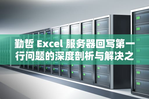 勤哲 Excel 服务器回写第一行问题的深度剖析与解决之道，勤哲excel服务器回写第一行问题怎么回事