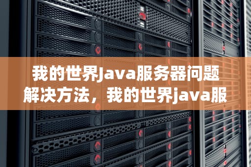 我的世界Java服务器问题解决方法，我的世界java服务器问题解决方法视频