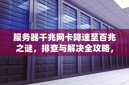 服务器千兆网卡降速至百兆之谜，排查与解决全攻略，服务器100g网卡