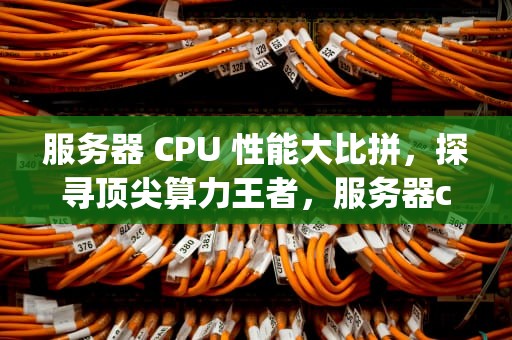 服务器 CPU 性能大比拼，探寻顶尖算力王者，服务器cpu性能排名天梯图