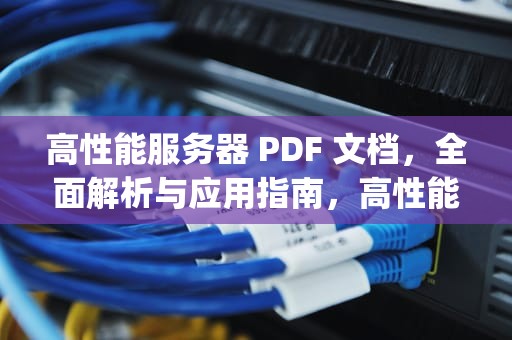 高性能服务器 PDF 文档，全面解析与应用指南，高性能服务器pdf下载