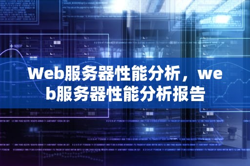 Web服务器性能分析，web服务器性能分析报告