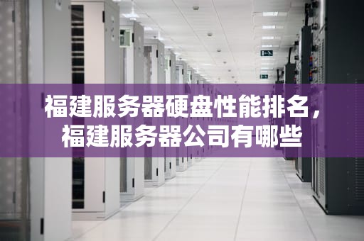 福建服务器硬盘性能排名，福建服务器公司有哪些