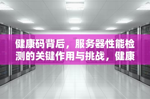 健康码背后，服务器性能检测的关键作用与挑战，健康码 服务器性能检测是什么