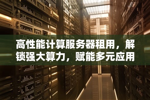 高性能计算服务器租用，解锁强大算力，赋能多元应用，高性能计算服务器租用价格吗