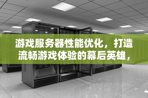 游戏服务器性能优化，打造流畅游戏体验的幕后英雄，游戏服务器性能优化什么意思