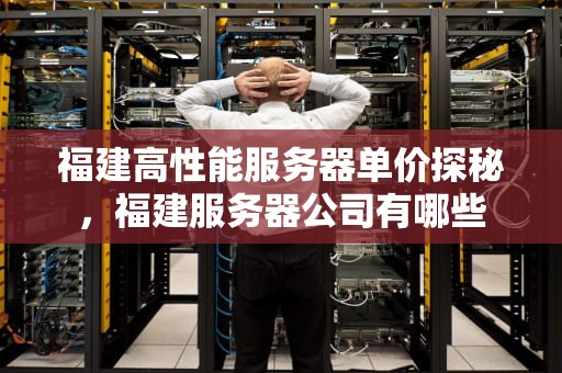 福建高性能服务器单价探秘，福建服务器公司有哪些