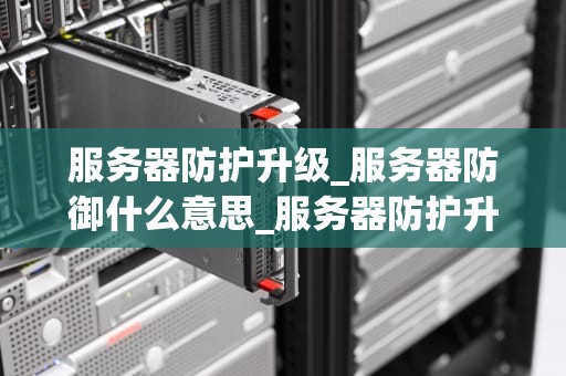 服务器防护升级_服务器防御什么意思_服务器防护升级的重要性及实施策略