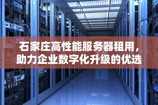 石家庄高性能服务器租用，助力企业数字化升级的优选，石家庄高性能服务器租用公司
