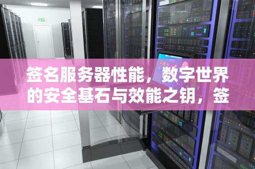 签名服务器性能，数字世界的安全基石与效能之钥，签名服务器性能怎么看
