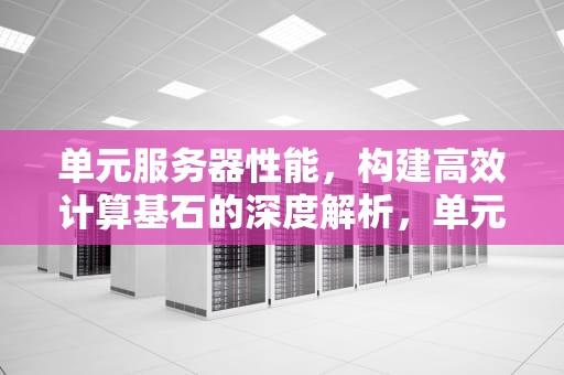 单元服务器性能，构建高效计算基石的深度解析，单元服务器性能怎么看
