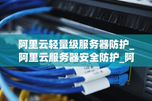 阿里云轻量级服务器防护_阿里云服务器安全防护_阿里云轻量级服务器防护的重要性及实施策略