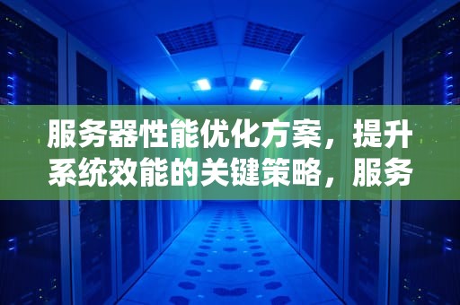 服务器性能优化方案，提升系统效能的关键策略，服务器性能方案怎么写