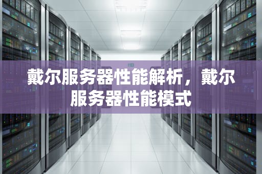 戴尔服务器性能解析，戴尔服务器性能模式
